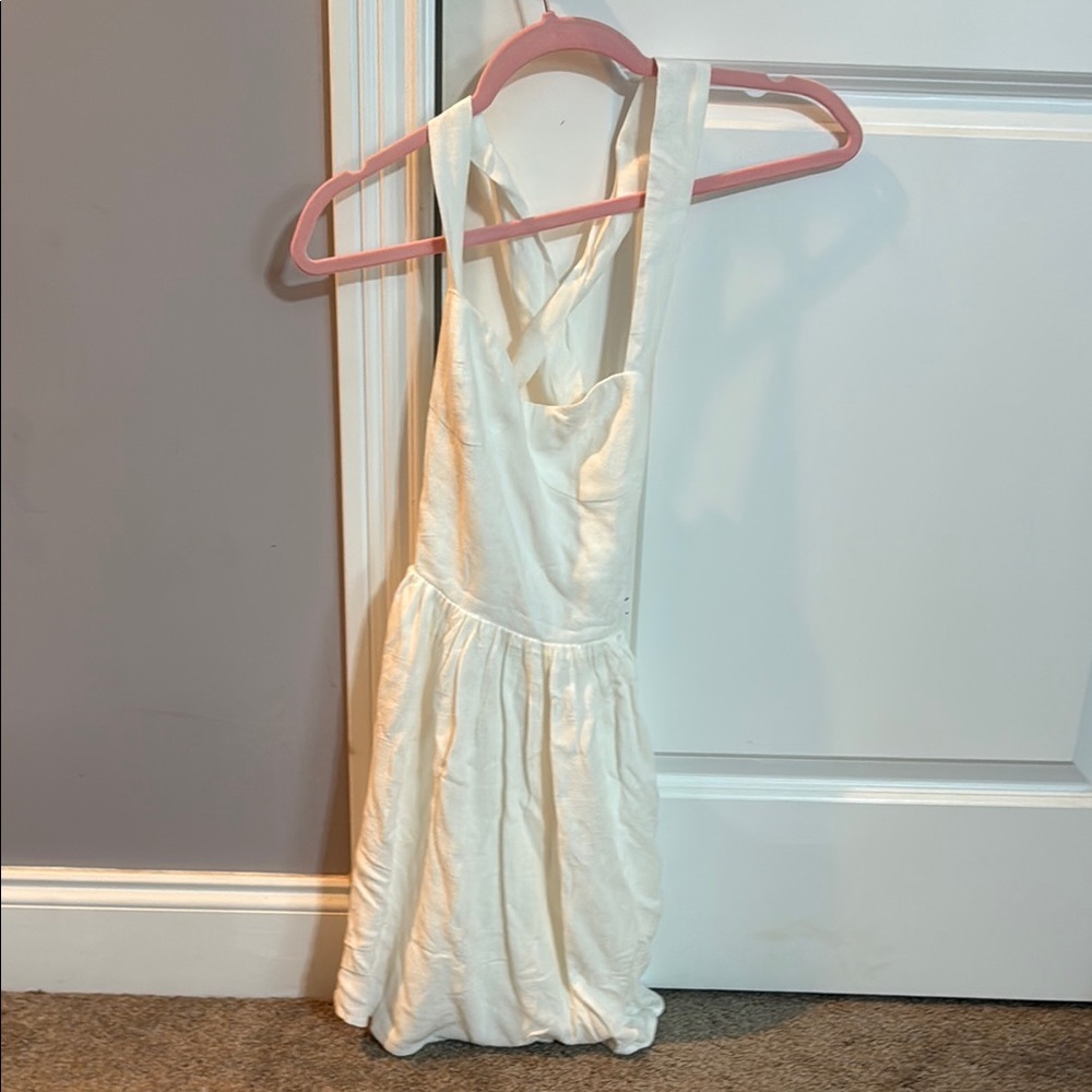 Peppermayo White Corset Back Dress